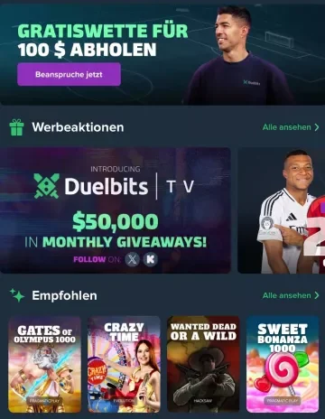 duelbitscasino_Erhalten Sie ein kostenloses Gebot von $100_Jetzt bewerben